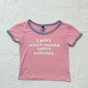 O-MIGHTY Slogan baby tee